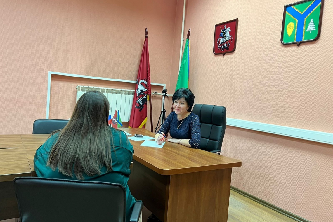 Глава муниципального округа Лебедева Н.Н. провела прием жителей